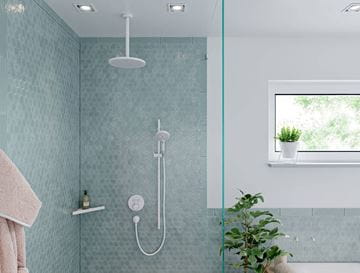 HANSGROHE S sprchové rameno 300 mm, stropní, matná bílá 27389700 Obrázek - fotka
