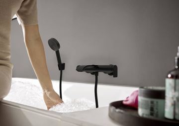 HANSGROHE VIVENIS vanová nástěnná baterie, s přepínačem, matná černá 75420670 Obrázek - fotka