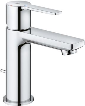 GROHE LINEARE umyvadlová stojánková baterie, s odtokovou soupravou, Water Saving, SilkMove ES, chrom