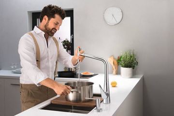 HANSGROHE METRIS SELECT M71 dřezová baterie, s vytahovací sprškou, sBox, chrom 73816000 Obrázek - fotka