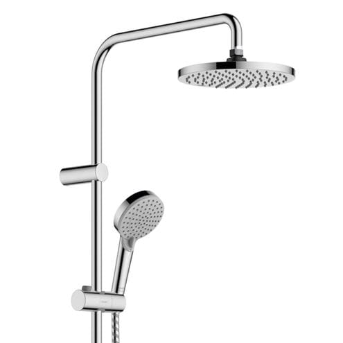 HANSGROHE VERNIS BLEND SHOWERPIPE 200 sprchový set s termostatickou baterií, horní sprcha, ruční sprcha se 2 proudy, tyč, hadice, EcoSmart, chrom 26089000 Obrázek - fotka