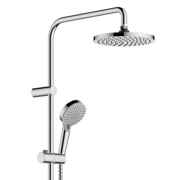 HANSGROHE VERNIS BLEND SHOWERPIPE 200 sprchový set s termostatickou baterií, horní sprcha, ruční sprcha se 2 proudy, tyč, hadice, EcoSmart, chrom 26089000 Obrázek - fotka