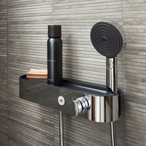 HANSGROHE SHOWERTABLET SELECT 400 sprchová nástěnná termostatická baterie, s držákem sprchy, chrom 24360000 Obrázek - fotka