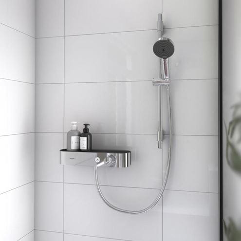 HANSGROHE SHOWERTABLET SELECT 400 sprchová nástěnná termostatická baterie, s držákem sprchy, chrom 24360000 Obrázek - fotka