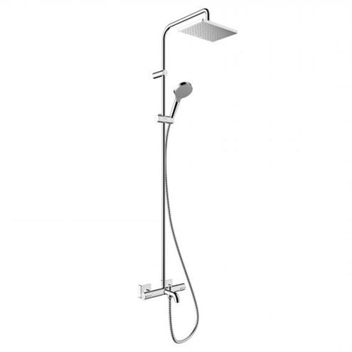 HANSGROHE VERNIS SHAPE SHOWERPIPE 230 vanová termostatická baterie, s horní a ruční sprchou se 2 proudy, EcoSmart, chrom 26098000 Obrázek - Hlavní obrázek
