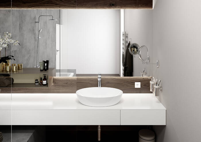 HANSGROHE VERNIS BLEND umyvadlová stojánková baterie, s odtokovou soupravou, EcoSmart, chrom 71552000 Obrázek - fotka