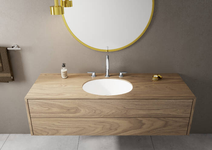 HANSGROHE VERNIS BLEND umyvadlová stojánková baterie 3-otvorová, s odtokovou soupravou, EcoSmart, chrom 71553000 Obrázek - fotka