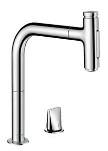 HANSGROHE METRIS SELECT M71 dřezová baterie, s vytahovací sprškou, chrom