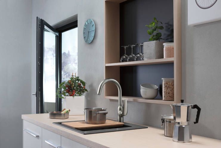 HANSGROHE FOCUS M42 dřezová baterie, nerez 71802800 Obrázek - fotka