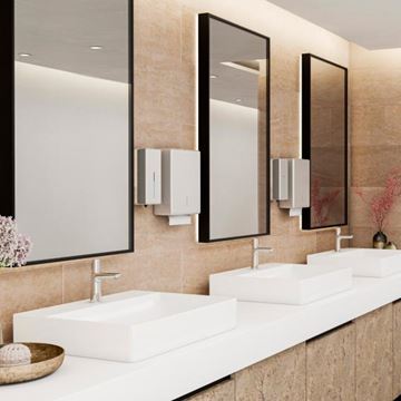 HANSGROHE TALIS E umyvadlová stojánková baterie, samouzavírací, EcoSmart, chrom 71718000 Obrázek - fotka