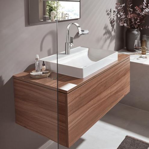 HANSGROHE VIVENIS umyvadlová stojánková baterie, s otočným výtokem, EcoSmart, chrom 75032000 Obrázek - fotka