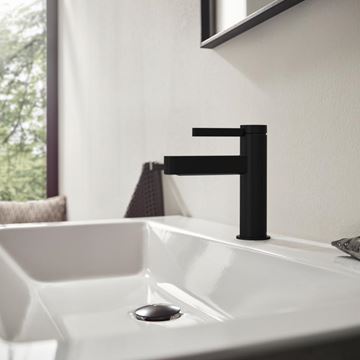 HANSGROHE FINORIS umyvadlová stojánková baterie pro jednu vodu, EcoSmart, matná černá 76013670 Obrázek - fotka
