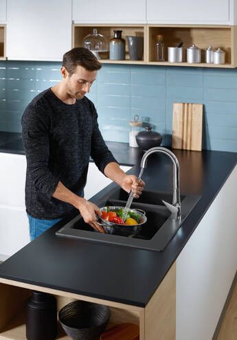 HANSGROHE TALIS M51 dřezová baterie, s vytahovací sprškou, sBox, nerez 73850800 Obrázek - fotka