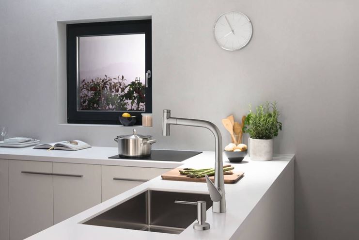 HANSGROHE TALIS SELECT M51 dřezová baterie, s vytahovací sprškou, sBox, nerez 73867800 Obrázek - fotka