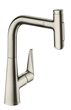 HANSGROHE TALIS SELECT M51 dřezová baterie, s vytahovací sprškou, sBox, nerez