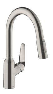 HANSGROHE FOCUS M42 dřezová baterie, s vytahovací sprškou, chrom