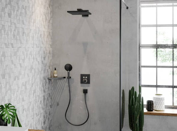 HANSGROHE RAINDANCE SELECT S 120 3JET ruční sprcha pr. 125 mm, 3 proudy, EcoSmart, kartáčovaný černý chrom 26531340 Obrázek - fotka