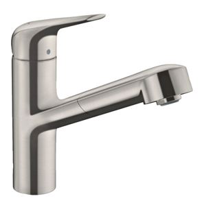 HANSGROHE FOCUS M42 dřezová baterie, s vytahovací koncovkou, nerez