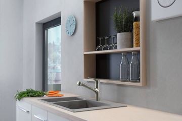 HANSGROHE FOCUS M42 dřezová baterie, s vytahovací koncovkou, nerez 71814800 Obrázek - fotka