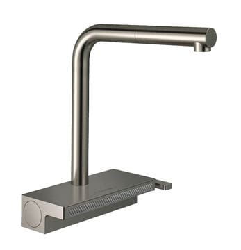 HANSGROHE AQUNO SELECT M81 dřezová baterie, s vytahovací koncovkou a plochou sprškou, nerez