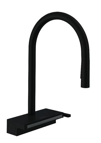 HANSGROHE AQUNO SELECT M81 dřezová baterie, s vytahovací sprškou a plochým sprchovým proudem, matná černá 73837670 Obrázek - Hlavní obrázek