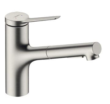 HANSGROHE ZESIS M33 dřezová baterie, s vytahovací sprškou, nerez