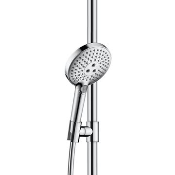 HANSGROHE RAINDANCE SELECT S 120 3JET sprchová souprava 4-dílná, ruční sprcha pr. 125 mm, 3 proudy, tyč, hadice, polička, chrom 26324000 Obrázek - fotka