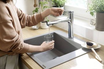 HANSGROHE ZESIS M33 dřezová baterie, s vytahovací sprškou, chrom 74801000 Obrázek - fotka
