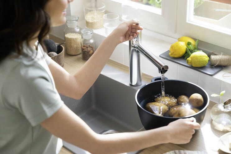 HANSGROHE ZESIS M33 dřezová baterie, s vytahovací sprškou, chrom 74801000 Obrázek - fotka