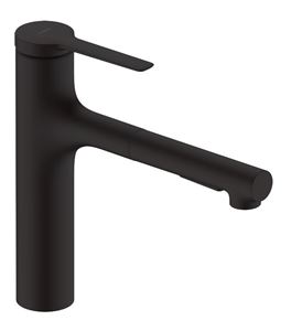HANSGROHE ZESIS M33 dřezová baterie, s vytahovací sprškou, matná černá