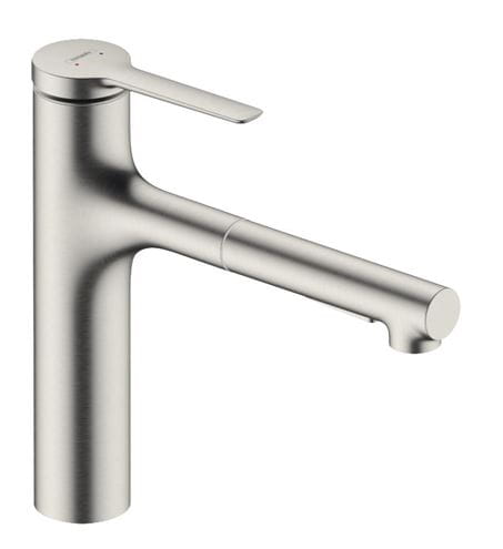HANSGROHE ZESIS M33 dřezová baterie, s vytahovací sprškou, nerez 74801800 Obrázek - Hlavní obrázek
