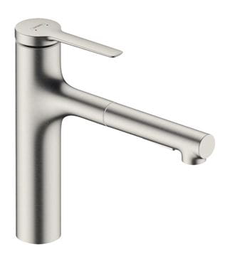 HANSGROHE ZESIS M33 dřezová baterie, s vytahovací sprškou, nerez