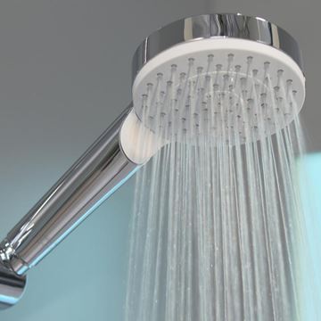 HANSGROHE CROMETTA VARIO 2JET sprchová souprava 3-dílná, ruční sprcha pr. 100 mm, 2 proudy, tyč, hadice, Green, bílá/chrom 26555400 Obrázek - fotka