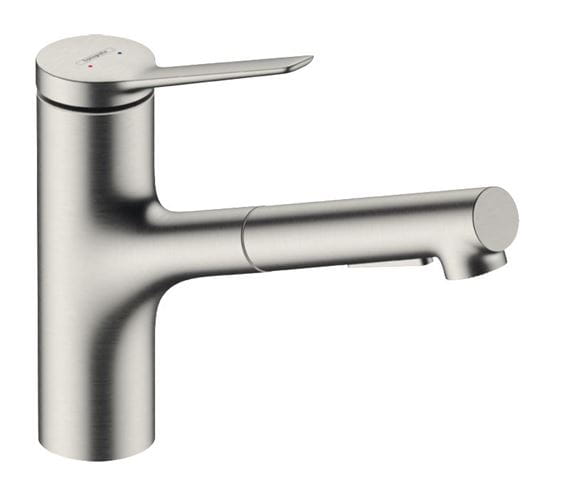 HANSGROHE ZESIS M33 dřezová baterie, s vytahovací sprškou, sBox lite, nerez 74803800 Obrázek - Hlavní obrázek