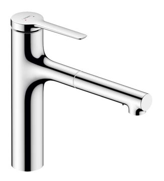 HANSGROHE ZESIS M33 dřezová baterie, s vytahovací sprškou, sBox lite, chrom