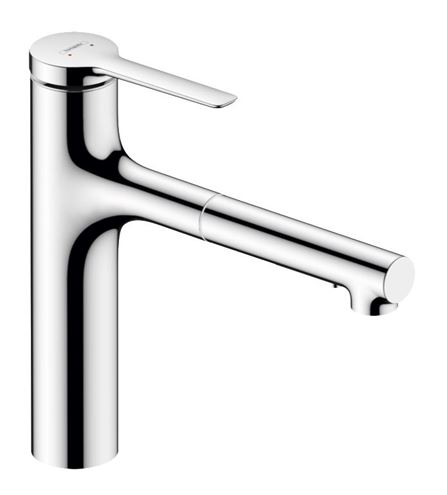 HANSGROHE ZESIS M33 dřezová baterie, s vytahovací sprškou, sBox lite, chrom 74804000 Obrázek - Hlavní obrázek