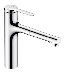 HANSGROHE ZESIS M33 dřezová baterie, s vytahovací sprškou, sBox lite, chrom