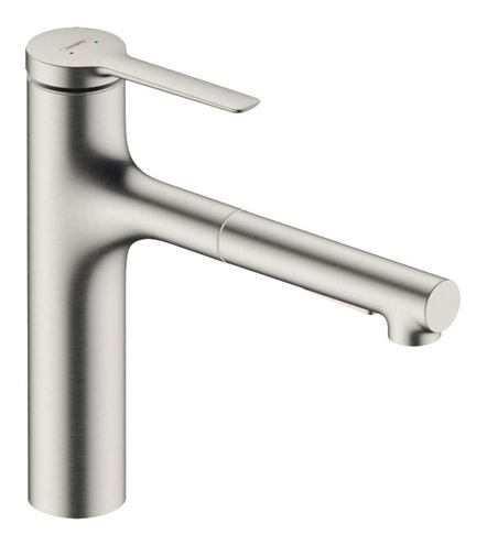 HANSGROHE ZESIS M33 dřezová baterie, s vytahovací sprškou, sBox lite, nerez 74804800 Obrázek - Hlavní obrázek