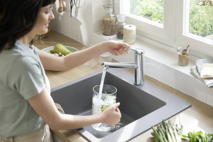 HANSGROHE ZESIS M33 dřezová baterie, pro beztlakové ohřívače vody, 1jet, chrom 74806000 Obrázek - fotka