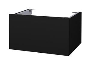 CONCEPT MODULAR nízká skříňka 59,8x49,5x33,2 cm, 1 zásuvka, Push-open, graphite