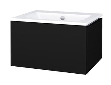 CONCEPT MODULAR skříňka pod umyvadlo 59,8x49,5x33,2 cm, 1 zásuvka, Push-open, graphite