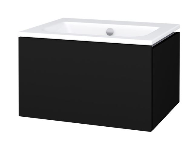 CONCEPT MODULAR skříňka pod umyvadlo 59,8x49,5x33,2 cm, 1 zásuvka, Push-open, graphite 807788 Obrázek - Hlavní obrázek
