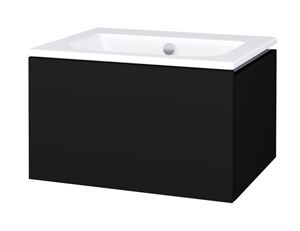 CONCEPT MODULAR skříňka pod umyvadlo 59,8x49,5x33,2 cm, 1 zásuvka, Push-open, graphite