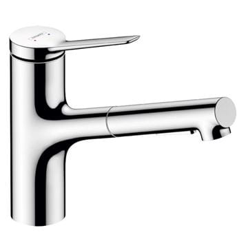 HANSGROHE ZESIS M33 dřezová baterie, s vytahovací sprškou, EcoSmart, chrom