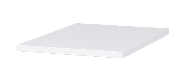 CONCEPT MODULAR deska s přesahem 31,8x47,5x1,8 cm, lesklá bílá 807542 Obrázek - Hlavní obrázek