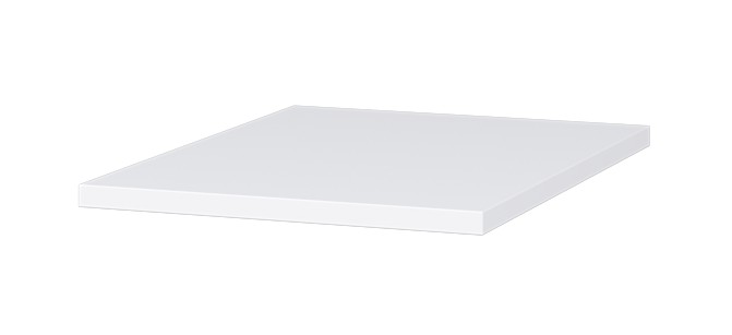 CONCEPT MODULAR deska s přesahem 33,6x47,5x1,8 cm, lesklá bílá 807559 Obrázek - Hlavní obrázek