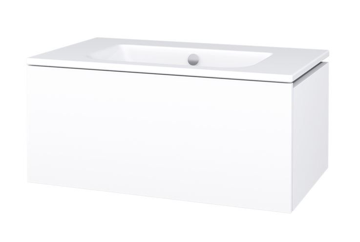 CONCEPT MODULAR skříňka pod umyvadlo 79,8x49,5x33,2 cm, 1 zásuvka, Push-open, lesklá bílá 807658 Obrázek - Hlavní obrázek