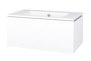 CONCEPT MODULAR skříňka pod umyvadlo 79,8x49,5x33,2 cm, 1 zásuvka, Push-open, lesklá bílá