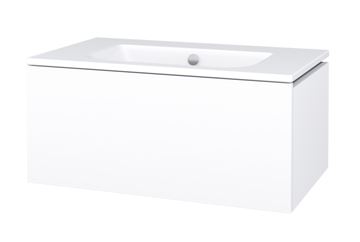 CONCEPT MODULAR skříňka pod umyvadlo 79,8x49,5x33,2 cm, 1 zásuvka, Push-open, lesklá bílá