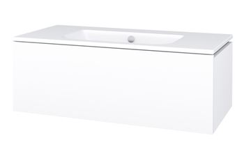 CONCEPT MODULAR skříňka pod umyvadlo 99,8x49,5x33,2 cm, 1 zásuvka, Push-open, lesklá bílá